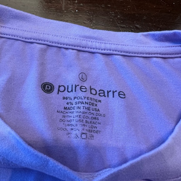 Pure Barre Lilac cropped muscle tank. Size Large. - Picture 2 of 2